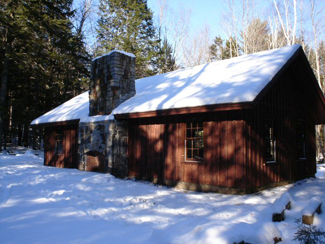 The Megunticook Cabin at Camden Hills State Park.