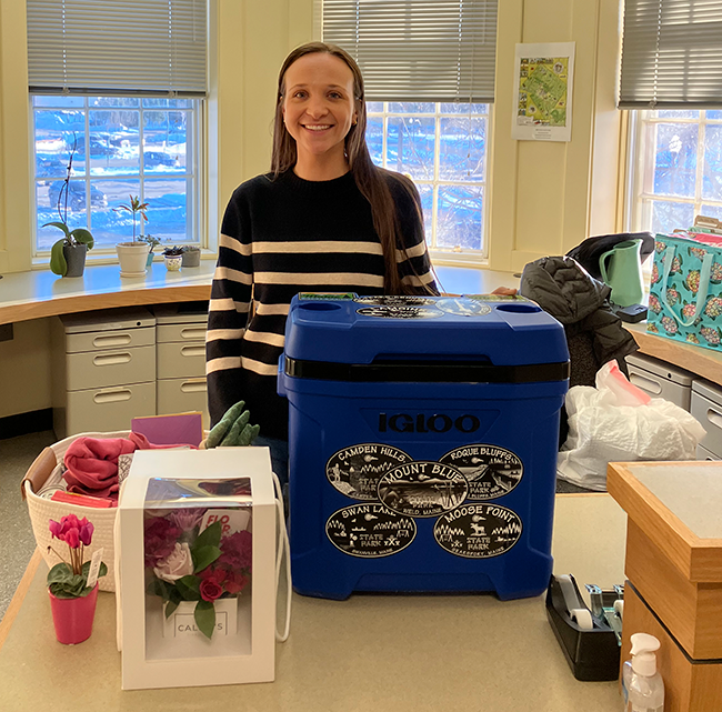 Abby's last day for the Maine Bureau of Parks and Lands.