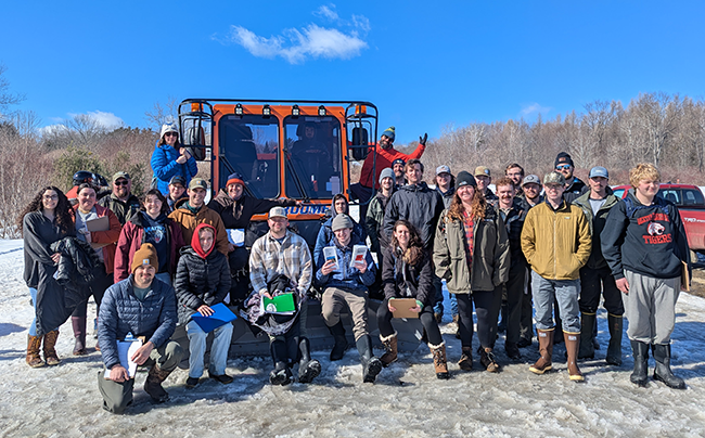 Motorized Trail Inspection Demonstration attendees.