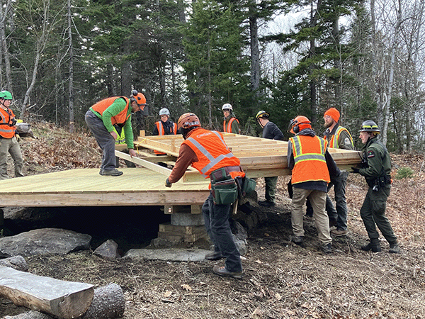 Bald Rock Shelter building crew.