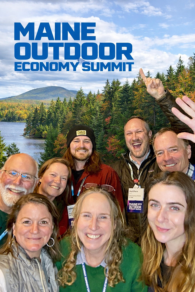 Maine Bureau of Parks and Lands staff at the Outdoor Economy Summit.