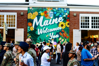 The Maine Building rear entrances