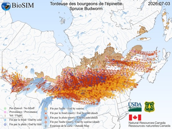 A map of Maine and Canada