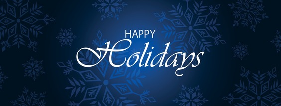 A graphic of snowflakes with text