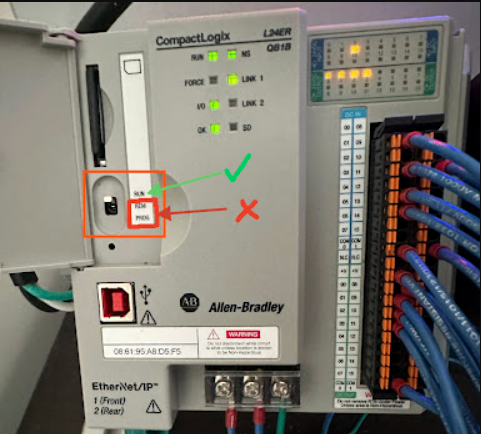 Example of how to implement mitigations to programmable logic controllers (Third photo example)