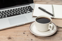 coffee and laptop