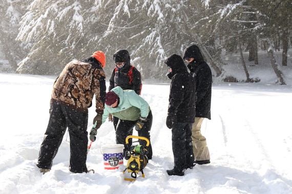 ice fishing at BOW