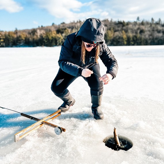 ice fishing