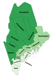 map of Maine