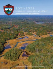 aerial photo of a meandering river and fall foliage