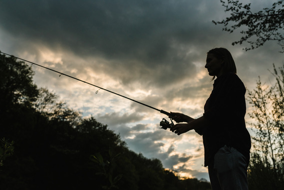 Fishing silhouette