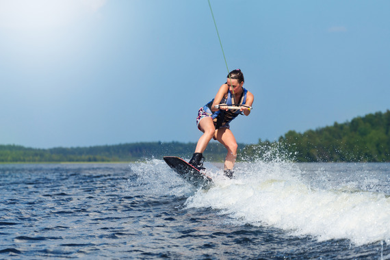 Only wakesurf in waters at least 300ft from shore that are at least 15ft deep.