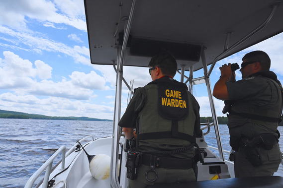 Game Wardens by Boat