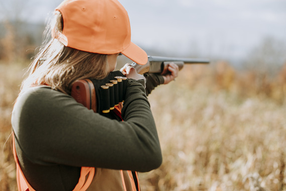 Hunter in blaze orange