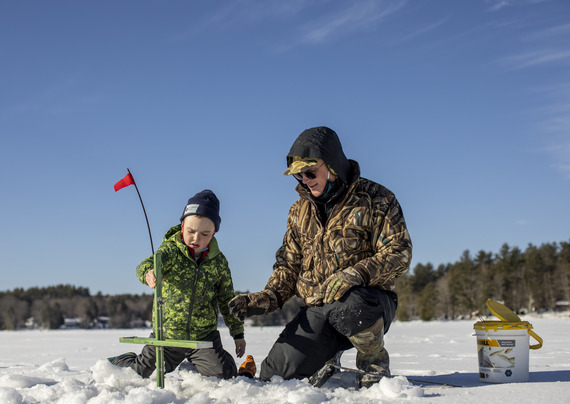ice fishing