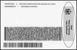 License with Sticker
