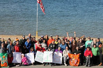 Sign tree Camp Group Photo