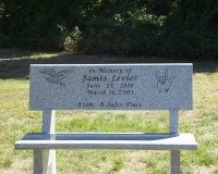 This is a graphic of the James Levier memorial