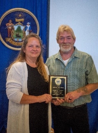 This is a picture of Kellie and John Howe