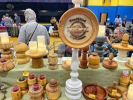 This is a picture of the DeafBlind Craftsman exhibit.