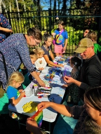 Coloring table for children and adults