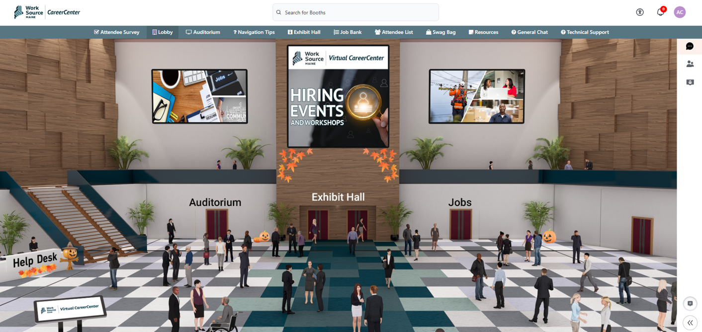 October Spooktacular Virtual Hiring Event Lobby