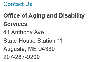 Contact Information for the Office of Aging and Disability Services