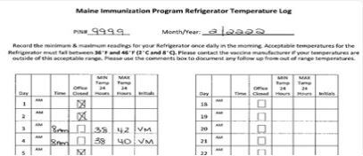 temp log