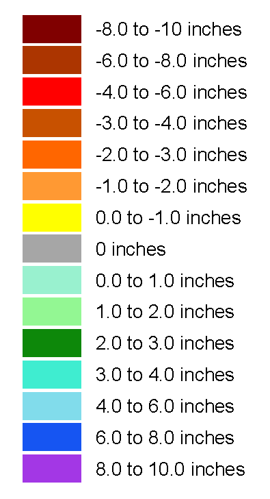 Precipitation Map Key
