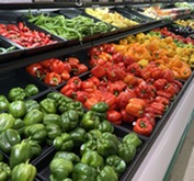 Picture of fresh produce in supermarket
