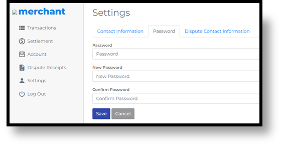 A screen shot of how to reset your password on the S3ML App