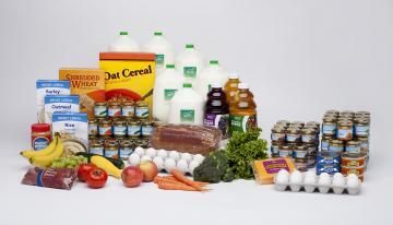 An assortment of WIC Foods