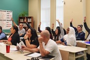 adults in a classroom 