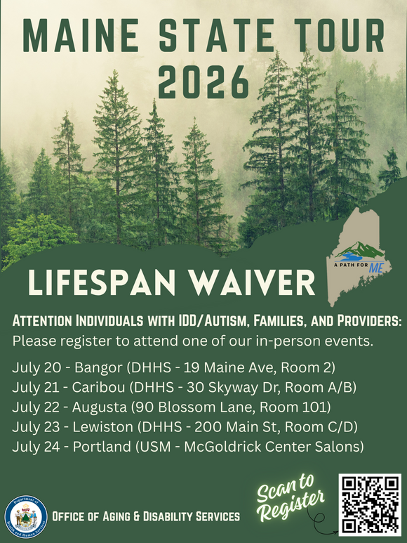 Maine Lifespan State Tour Summer 2026