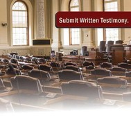 Submit written testimony