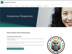 Michigan Consumer Protection website