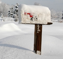 Snowy mailbox