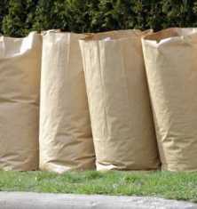 Curbside leaf bags