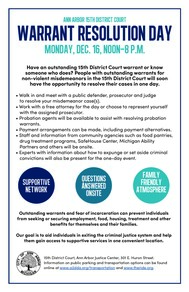 Warrant Resolution Day 2019 Flyer