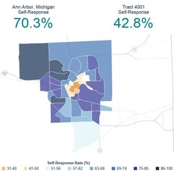 2020 Census Self-response Rate Map 2020-06-01