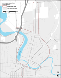 Lower Town Area Map