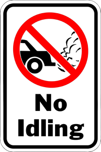 No Idling Sign