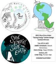Saving Energy Sticker Design Contest Winners 2021
