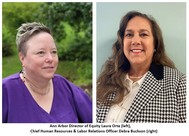 Ann Arbor Director of Equity Laura Orta (left), Chief Human Resources & Labor Relations Officer Debra Buckson (right)