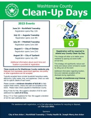 2023 County Cleanup Days Flyer