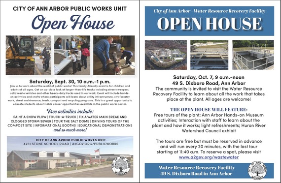 Fall 2023 Public Services Open House Event Flyers