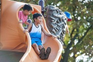 Park playground slide