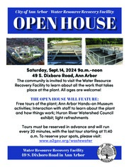 2024 Water Resource Recovery Facility Open House Flyer