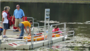 Accessible boat launch at Gallup Park