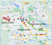 2024-2025 Traffic Safety Corridors Map